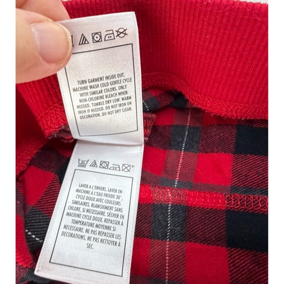 Disney Parks Women's Mickey Mouse Red Plaid Cotton 2PC Set Pajamas Large - Picture 12 of 13